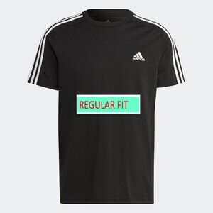 Adidas Classics Original 3 Stripes Tee Shirt Trefoil Retro Men Black/White New